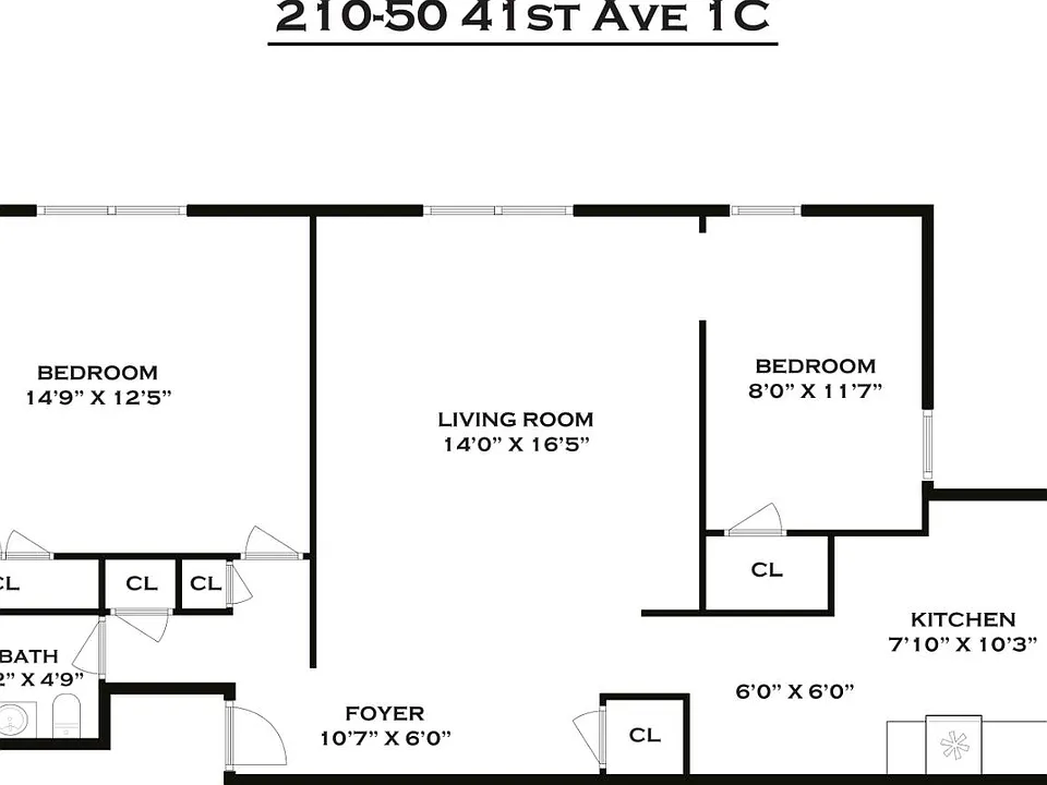 Structure of co-op apartment building at 21050 41st Ave Apt 1C in Flushing, NY